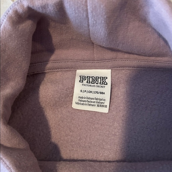 Victorias Secret Pink Purple Lilac Hoodie size small - Picture 3 of 4